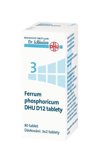 Schüsslerovy soli Ferrum phosphoricum DHU D12 80 tablet