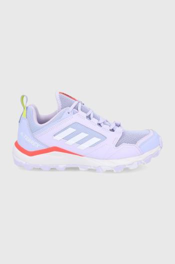 Boty adidas Performance Terrex Agravic FZ2643 dámské, fialová barva