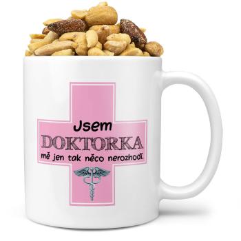 Hrnek Jsem doktorka (Náplň hrníčku: Směs slaných oříšků)