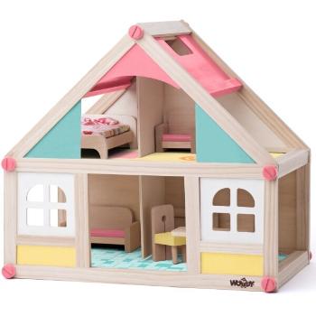 WOODY SMALL HOUSE WITH ACCESSORIES Domeček pro panenky, mix, velikost