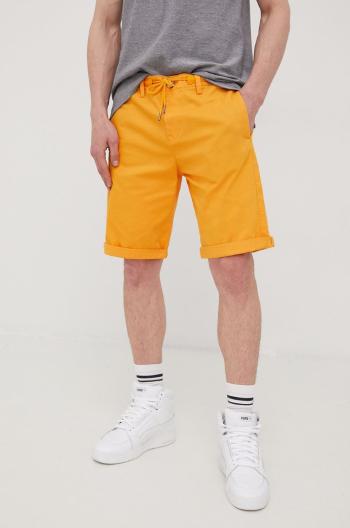 Bavlněné šortky Tom Tailor pánské, oranžová barva
