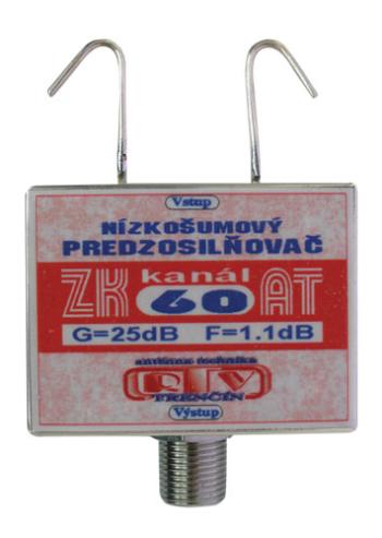 Anténní zesilovač RTV ELEKTRONICS ZK60AT 25dB F