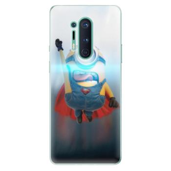 Odolné silikonové pouzdro iSaprio - Mimons Superman 02 - OnePlus 8 Pro