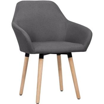 Jídelní židle 2 ks tmavě šedé textil (283460)