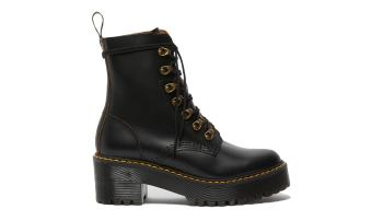 Dr. Martens Leona Vintage Smoothe Leather Heeled Boots černé DM22601001