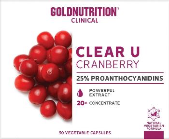 GoldNutrition Clear-U Cranberry 30 kapslí