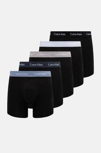 Boxerky Calvin Klein Underwear 5-pack pánské, černá barva