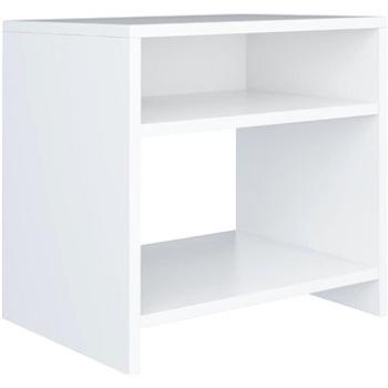 Noční stolek bílý 40 × 30 × 40 cm dřevotříska (800009)