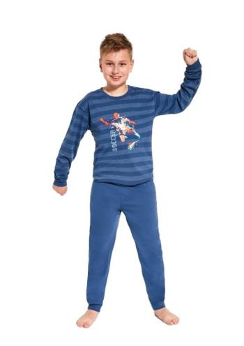 Dětské pyžamo Cornette 268/135 young Soccer 134/140 Modrá