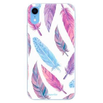 Odolné silikonové pouzdro iSaprio - Feather Pattern 10 - iPhone XR