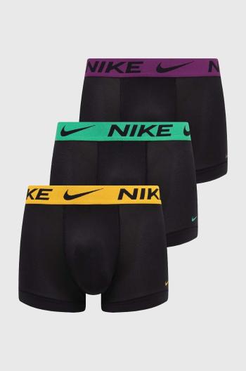 Boxerky Nike 3-pack pánské, černá barva