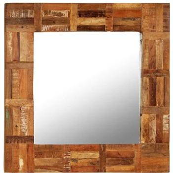 Nástěnné zrcadlo masivní recyklované dřevo 60 x 60 cm (246417)