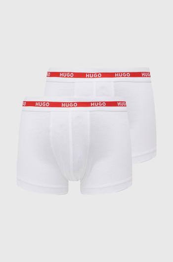 Boxerky HUGO 2- pack) pánské, bílá barva