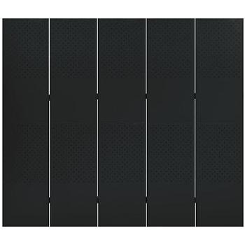 Shumee 5dílný černý 200×180 cm ocel, 335901 (335901)
