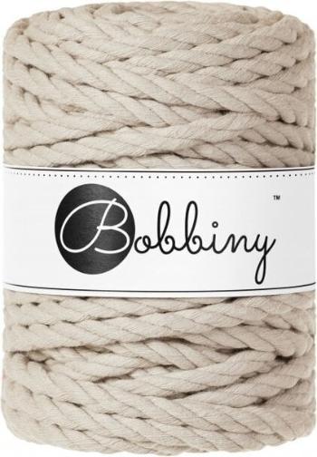 Bobbiny 3PLY Macrame Rope 9 mm 30 m Beige Šňůra