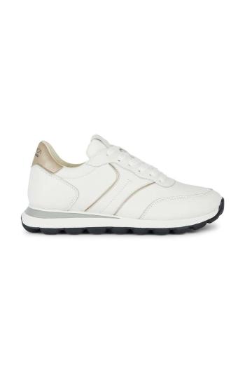 Kožené sneakers boty Geox D SPHERICA VSERIES bílá barva, D45F4A 085NF C1327