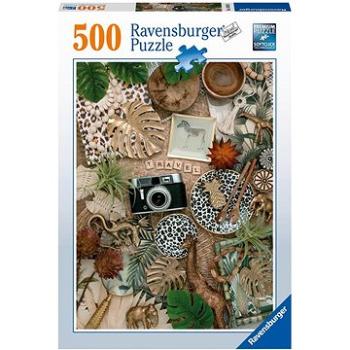 Ravensburger puzzle 169825 Cestovatelská koláž 500 dílků  (4005556169825)