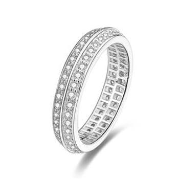 NUBIS® Stříbrný prsten se zirkony - velikost 60 - NB-5094-60