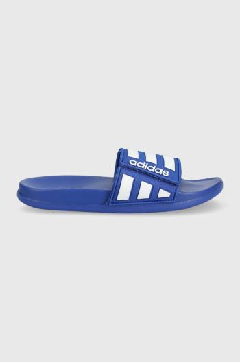 Dětské pantofle adidas tmavomodrá barva