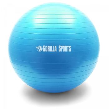 Gorilla Sports Gymnastický míč, 75 cm, modrý