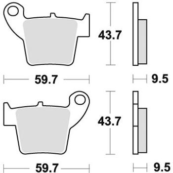 Braking brzdové destičky (sinterová směs CM46) (2ks) M501-330 (M501-330)