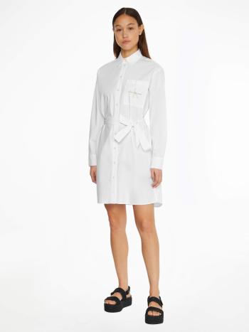 Calvin Klein dámské bílé košilové šaty - M (YAF)
