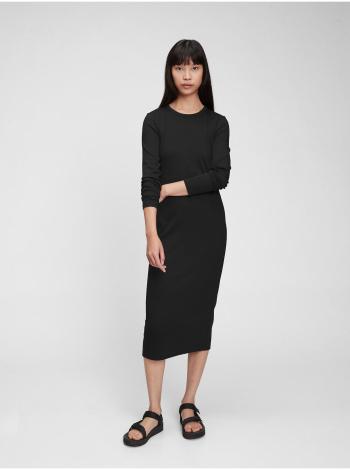 Černé dámské šaty modern midi dress