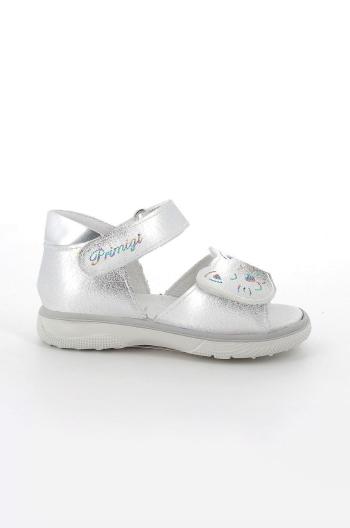 Dětské sandály Primigi stříbrná barva