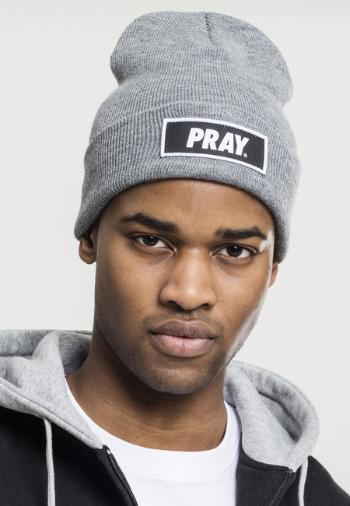 Mr. Tee Pray Beanie h.grey - UNI