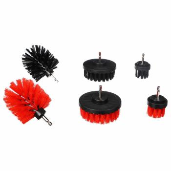 Sixtol Sada kartáčů na vrtačku pro čištění auta CAR DETAILING DRILL BRUSH 6, 6 ks