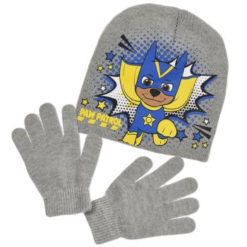 Chlapecká čepice a rukavice PAW PATROL šedá Velikost: 52 cm