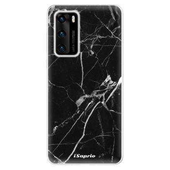 Odolné silikonové pouzdro iSaprio - Black Marble 18 - Huawei P40