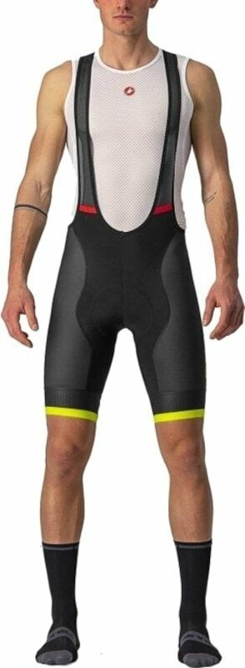 Castelli Competizione Kit Bibshort Black/Electric Lime XL Cyklo-kalhoty