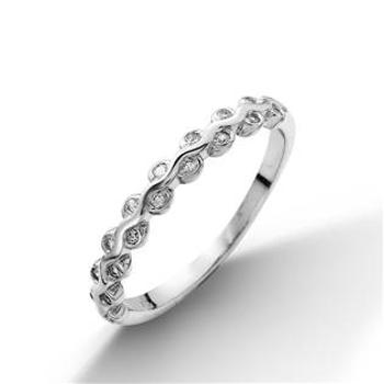 NUBIS® Stříbrný prsten se zirkony - velikost 54 - NB-5029-54