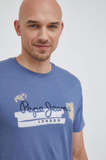 Bavlněné tričko Pepe Jeans Rafa s potiskem