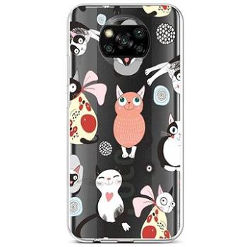 TopQ Xiaomi Poco X3 silikon Cats 2 60825 (Sun-60825)