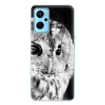 Odolné silikonové pouzdro iSaprio - BW Owl - Realme 9i