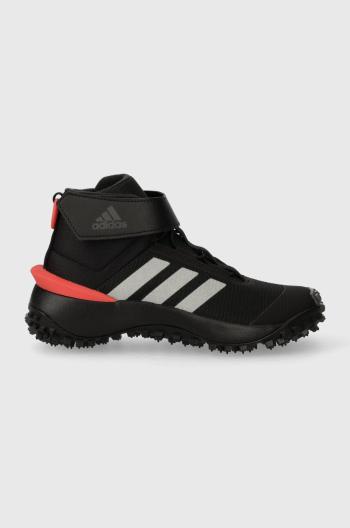 Dětské boty adidas FORTATRAIL EL K černá barva