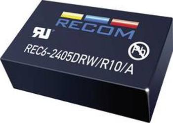 DC/DC měnič Recom REC6-0505SRW/R10/A, vstup 4.5-9 V/DC, výstup 5 V/DC, 1 A