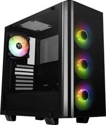 PC skříň midi tower Thermaltake View 21 Tempered Glass RGB Plus, černá