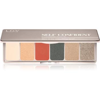 L.O.V. Eyeshadow Palette paletka očních stínů odstín Self Confident 12 g