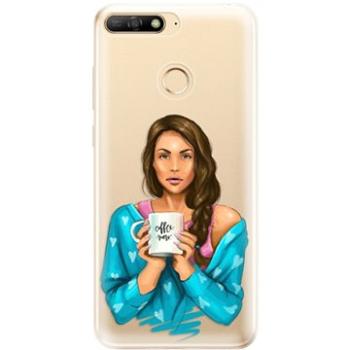 iSaprio Coffe Now - Brunette pro Huawei Y6 Prime 2018 (cofnobru-TPU2_Y6p2018)