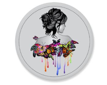 Placka Dívka s motýly