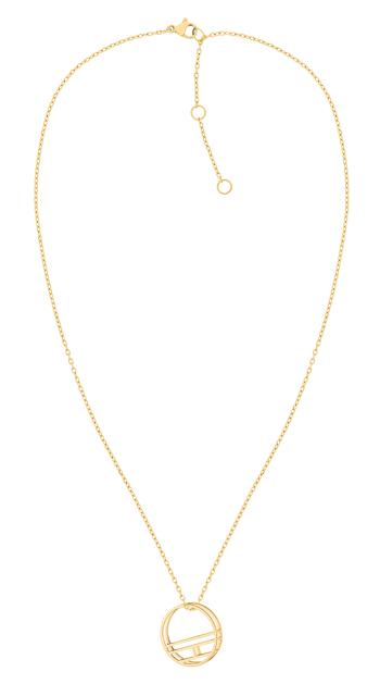 Tommy Hilfiger Pozlacený ocelový náhrdelník TH2780324 (řetízek, přívěsek)