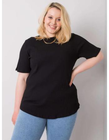 Dámská halenka plus size pruhovaná STELLA černá