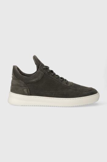 Semišové sneakers boty Filling Pieces Low Top Suede zelená barva, 10122791325