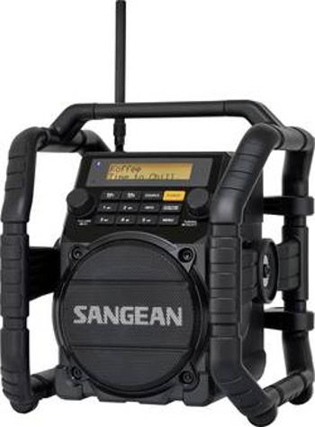 Odolné rádio Sangean U-5 DBT, AUX, Bluetooth, černá