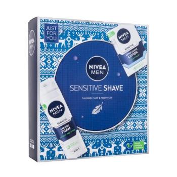Nivea Men Sensitive Shave dárková kazeta voda po holení Men Sensitive 100 ml + pěna na holení Men Sensitive 200 ml pro muže