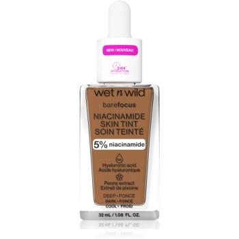 Wet n Wild Bare Focus Niacinamide Skin Tint lehký hydratační make-up odstín Deep 32 ml