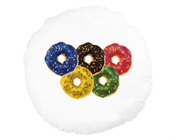 Kulatý polštář Donut olympics